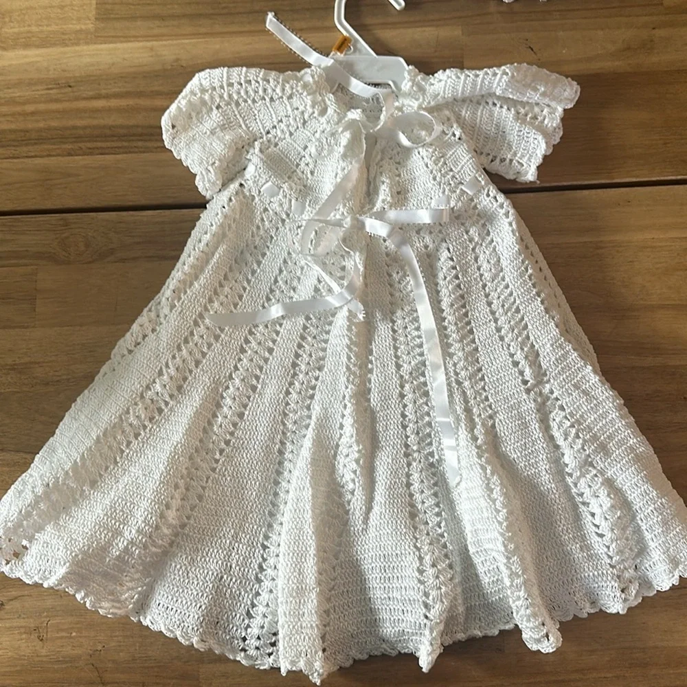 CROCHET christening dress